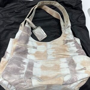 B.Makowsky Multi Color Hobo Bag Genuine Leather